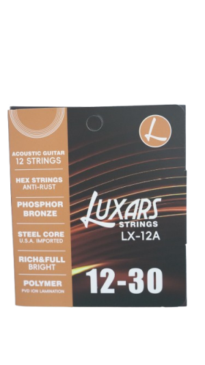 Luxars LX-12A Phosphor Bronze Anti-rust Hex Strings 12 String