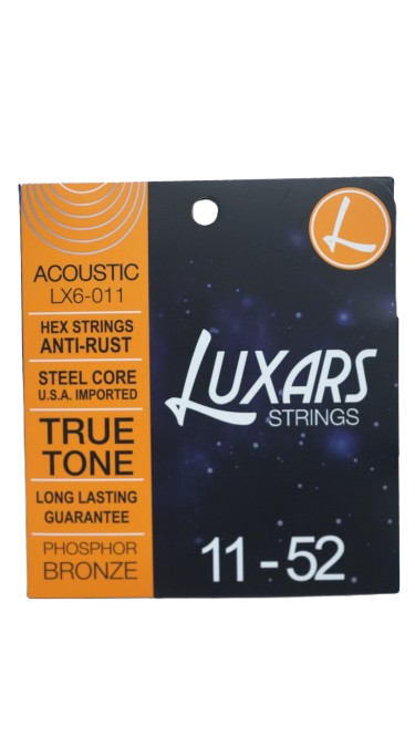 Luxars LX6-011 LUXARS STRINGS ACOUSTIC PHOSPHOR BRONZE STEEL