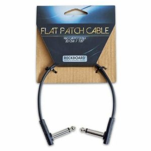 Rockboard RBO CAB PC F 20 BLK FLAT PATCH CABLE 20CM