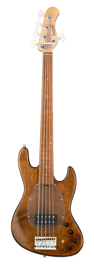 Sadowsky MetroLine 21-Fret Vintage M Bass, Red Alder Body, Morado Fingerboard, 5-String - Antique Tobacco Transparent Satin SML21MV5 09 ALD FR