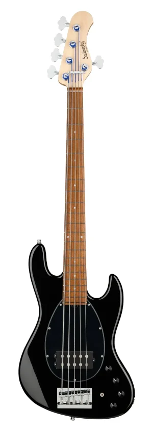 Sadowsky MetroLine 21-Fret Vintage M Bass, Red Alder Body, Morado Fingerboard, 5-String - Solid Black High Polish SML21MV5 23 ALD FR