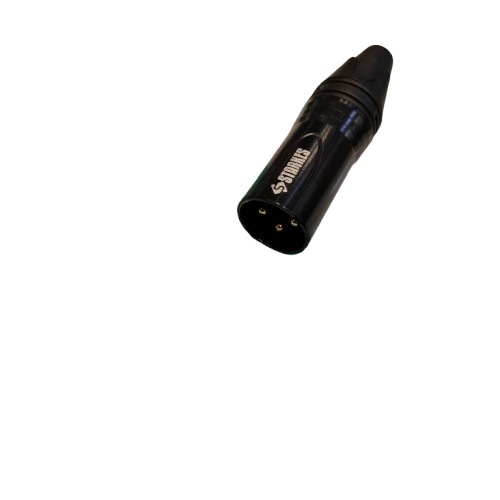 STARKES STK301 JACK XLR MALE BLACK GOLD 3 PIN - Image 2
