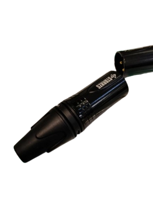 STARKES STK301 JACK XLR MALE BLACK GOLD 3 PIN