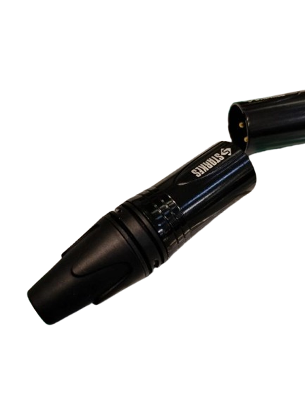 STARKES STK301 JACK XLR MALE BLACK GOLD 3 PIN